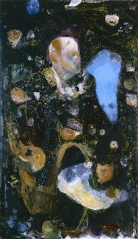 Selbst in der Galaxie, Öl auf Leinwand, 260 x 150 cm, 1996
