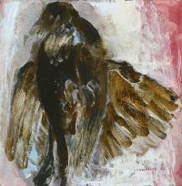 Vogel 2, Öl auf Leinwand, 40 x 40 cm, 1987