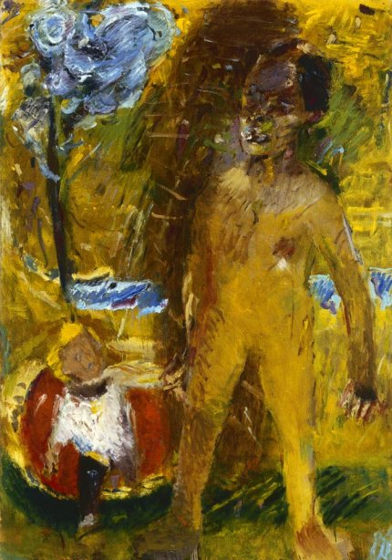 Spaziergang, Öl auf Leinwand, 200 x 130 cm. 1987