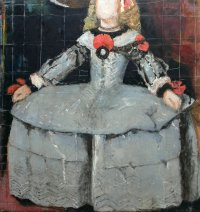 Infanta 3, Öl auf Leinwand 220, 130 x 100 cm