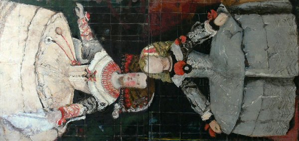 Infanta 8, Öl auf Leinwand 2019, 170 x 360 cm