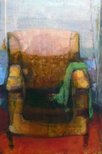Interieur, Öl auf Leinwand 2019, 200 x 130 cm