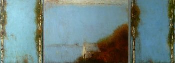 Landschaft, Öl auf Leinwand 2024, 100 x 270 cm