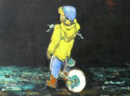 Leno, Öl auf Leinwand 2024, 50 x 90 cm