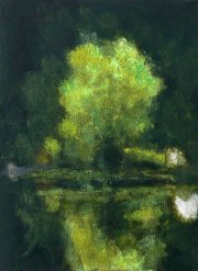 Night on Earth, Öl auf Leinwand 2024, 40 x 30 cm