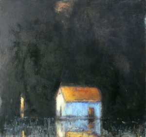 Das Haus von W.L., Öl auf Leinwand 2026, 70 x 100 cm