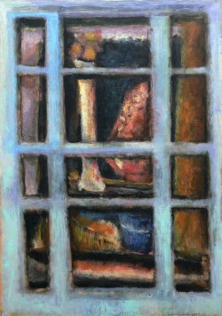 Fensterbild 3, Öl auf Leinwand 2026, 100 x 140 cm