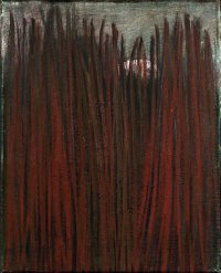 Gräser, Öl auf Leinwand, 28 x 24 cm. 2009