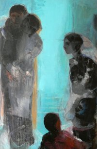 The ashes of days 2, Acryl auf Leinwand, 200 x 100 cm , 2016